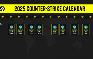 ESL beskriver 2025 års Counter-Strike-kalender