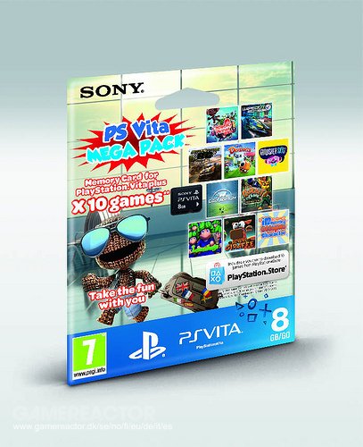 PS Vita-samling med 10 spel p� minneskort