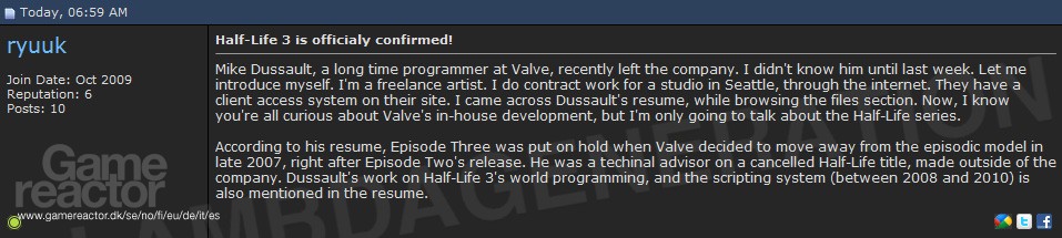 half life 3. Re: Half-Life 3 confirmed?