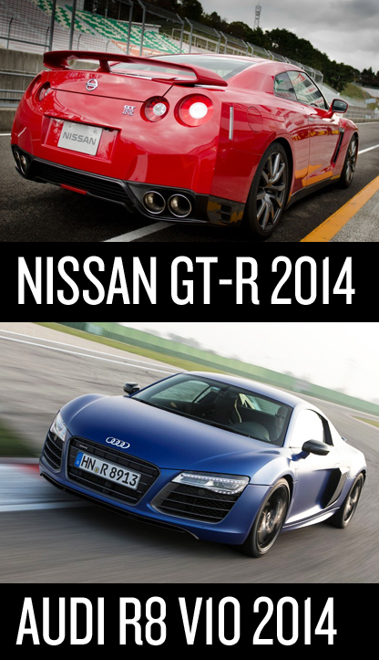 GT-R (2014) vs R8 V10+ (2014)