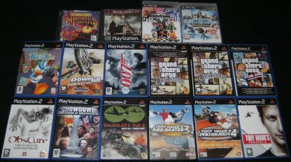 Nya spelköp: PC, PSX, PS2 och PS3-spel