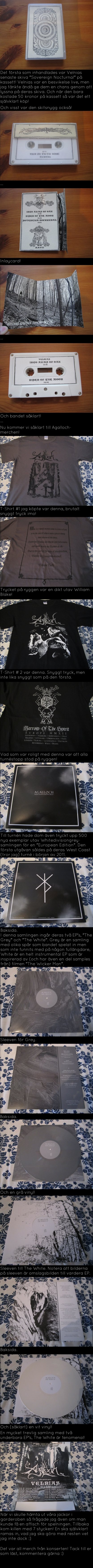 Mina inköp från konserten med Agalloch!