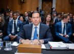 Utrikesminister Marco Rubio framtr&auml;der inf&ouml;r USA:s senat f&ouml;r att r&auml;ttf&auml;rdiga kriget i Iran