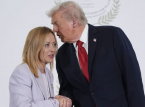 Giorgia Meloni i pinsam ordv&auml;xling med Trump efter att USA:s president kallat henne "vacker"