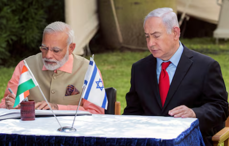 Modi besöker Israel när regionala spänningar ökar
