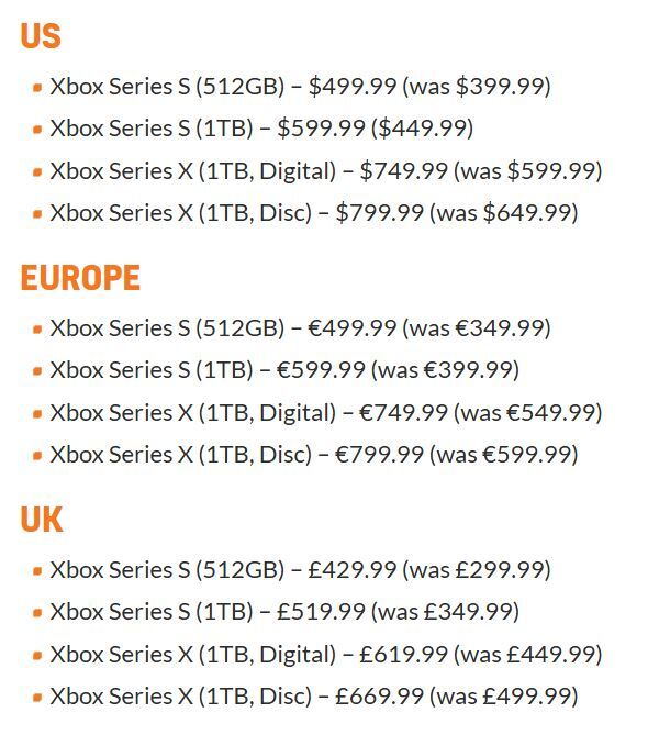 Microsoft chockhöjer priserna på Xbox - Series X blir 2000 spänn dyrare