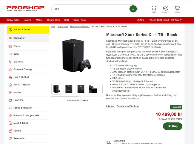Microsoft chockhöjer priserna på Xbox - Series X blir 2000 spänn dyrare