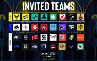 ESL avsl&ouml;jade de hela 32 lag som bjudits in till IEM K&ouml;ln