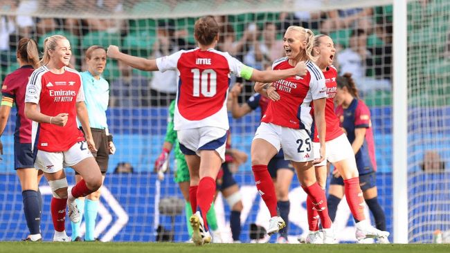 Arsenal slår Barcelona för att vinna Women's Champions League för andra gången