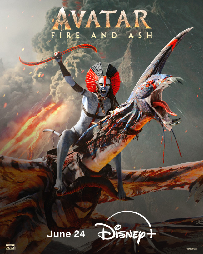 Avatar: Fire and Ash kommer till Disney+ i juni