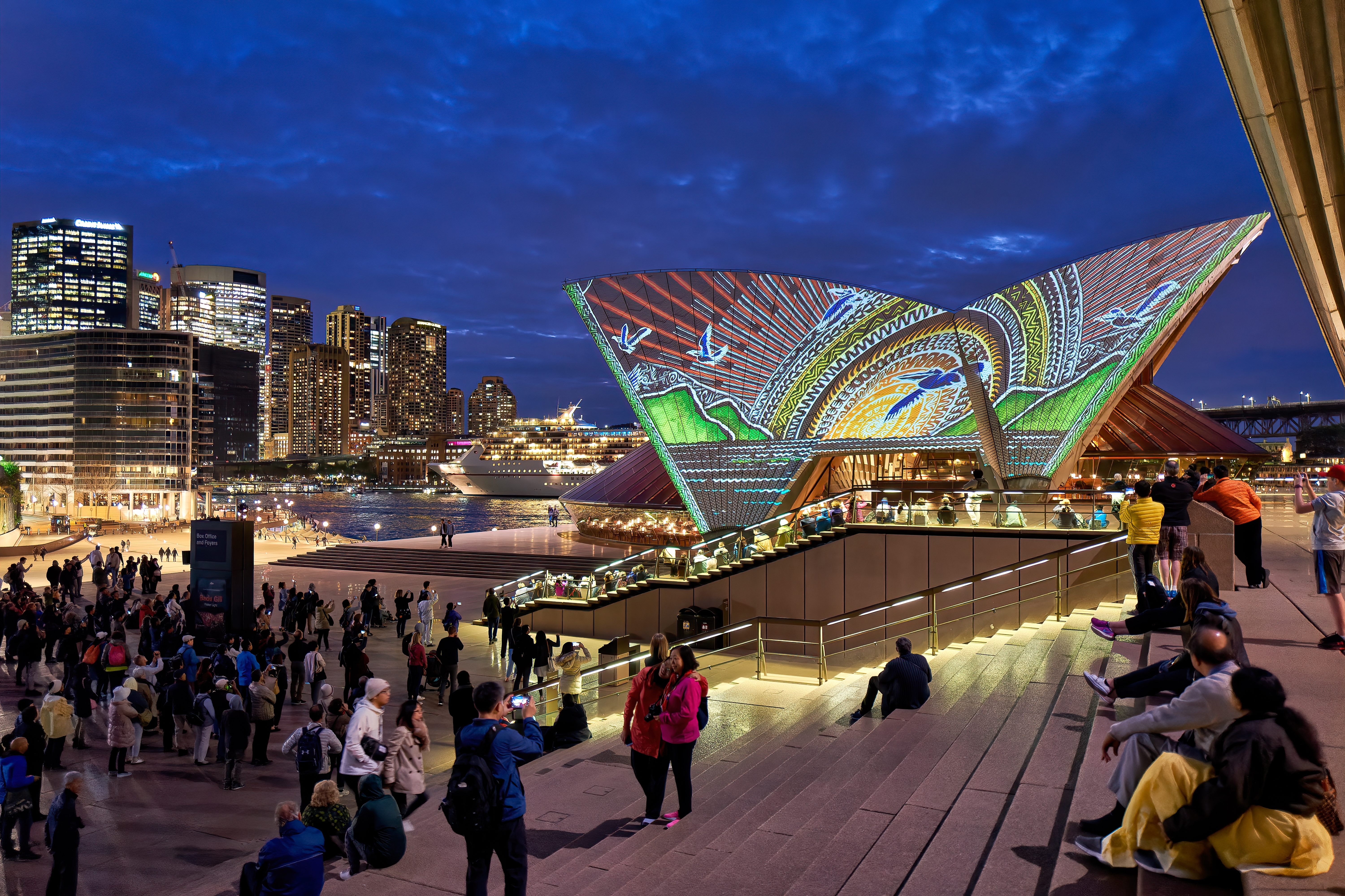 Nästan 90 drönare störtade ner i Sydney hamn efter en olycka med ljusshow