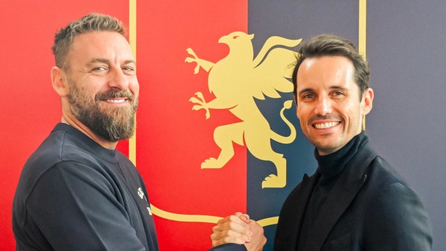 Daniele De Rossi tillkännages av Genoa som ny tränare för det kämpande Serie A-laget