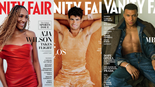 Carlos Alcaraz, A'ja Wilson och Kylian Mbappé spelar huvudrollerna i Vanity Fairs första globala sportnummer