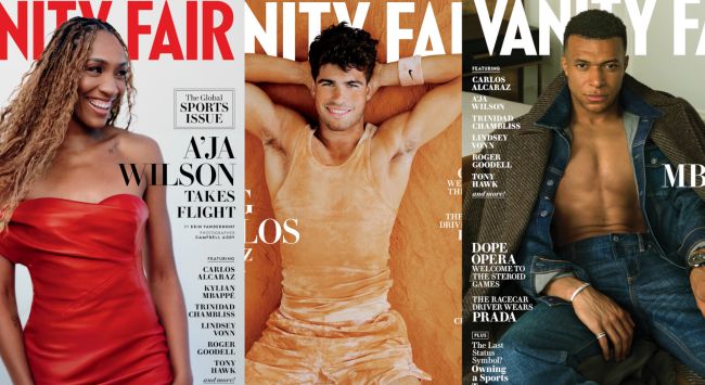 Carlos Alcaraz, A'ja Wilson och Kylian Mbappé spelar huvudrollerna i Vanity Fairs första globala sportnummer
