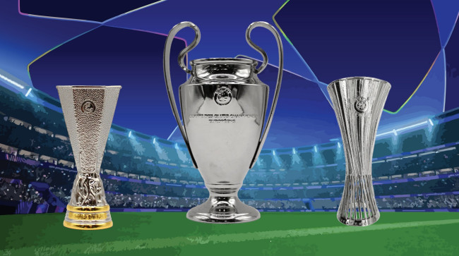 Champions League-, Europa League- och Conference League-finaler: Tider, arenor och lag