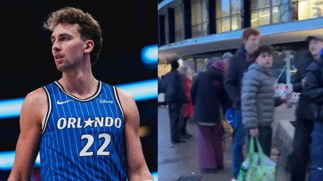 Franz och Moritz Wagner hälsades välkomna av hundratals fans i Berlin inför NBA-matchen