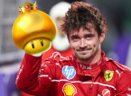Charles Leclerc j&auml;mf&ouml;r att k&ouml;ra de nya Formel 1-bilarna med att plocka svamp i Mario Kart