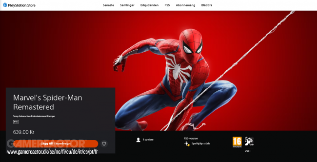 Spider-Man Remastered