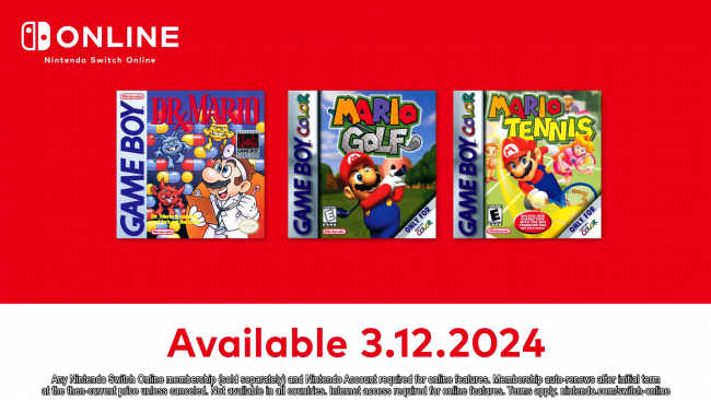 Tre Mario-titlar från Game Boy släpps till Switch Online imorgon