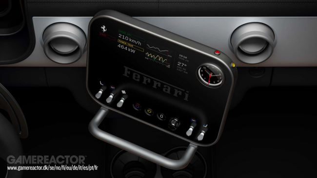 Ferrari visar interiören i sin allra första elbil