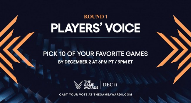 De nominerade Player's Voice-titlarna till The Game Awards har presenterats