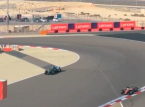 Fernando Alonso l&auml;mnades strandsatt mitt p&aring; v&auml;gen efter att Aston Martin-bilen stannade i Bahrain