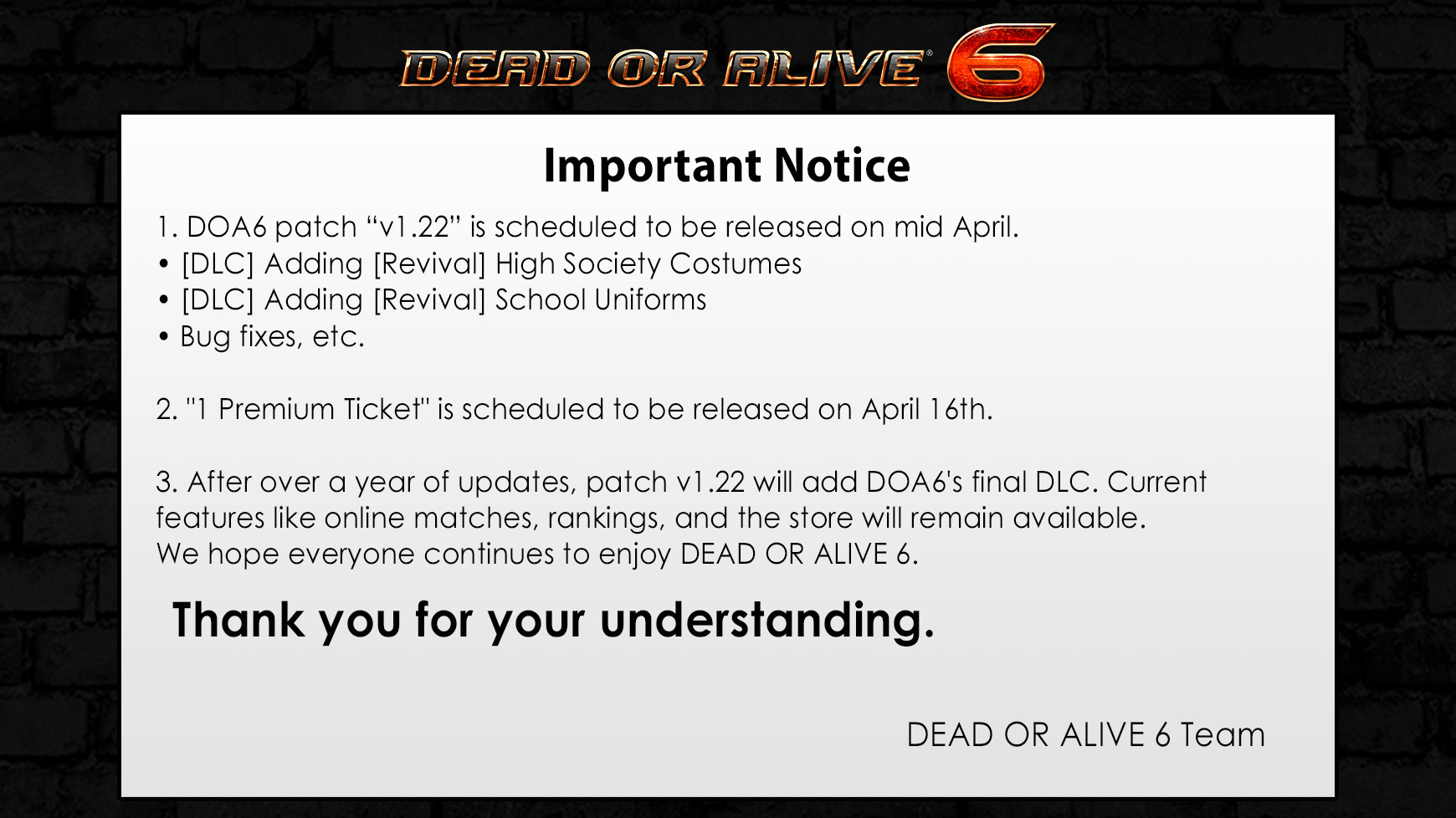 Dead or Alive 6