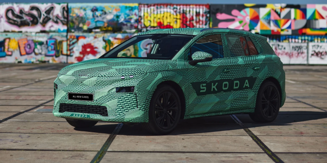 Skoda presenterar ny helelektrisk kompakt SUV