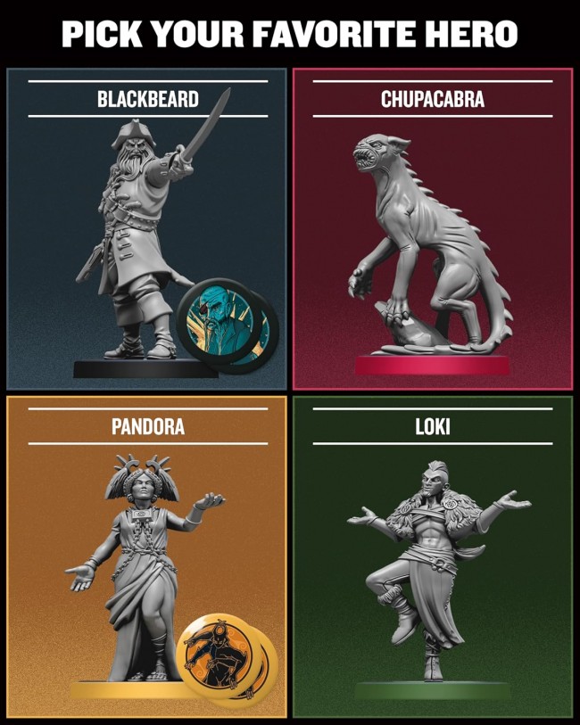 Vi har brädspelat med pirater, gudar och monster i Unmatched: Battle of Legends - Volume Three