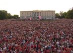 Tusentals "ror" i Oslo f&ouml;r att fira Norges historiska VM-resa