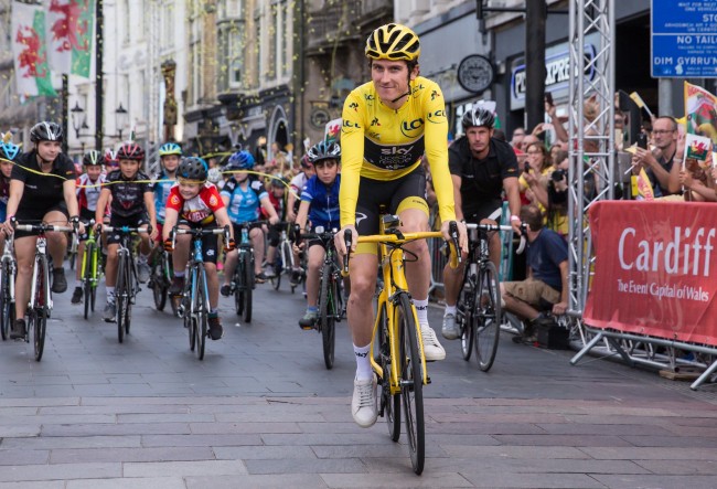 Geraint Thomas drar sig tillbaka från cykling på hemmaplan i Cardiff under Tour of Britain