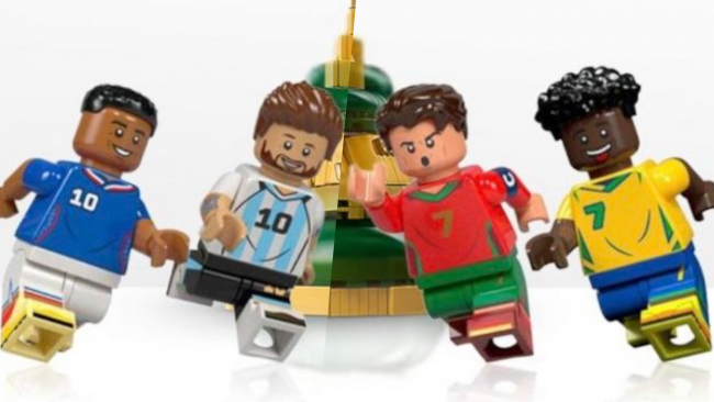 Fler LEGO World Cup-set läcker med minifigurer och statyer av Messi, Ronaldo, Mbappé och Vini Jr.