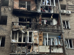 Rysk dr&ouml;narattack skadar 19 i Zaporizjzja, omfattande skador rapporteras