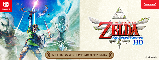 Fem saker vi älskar i The Legend of Zelda: Skyward Sword HD