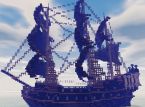 Black Pearl från Pirates of the Caribbean rekonstruerad i Minecraft