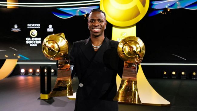 Real Madrid och Vinícius Jr. sopar hem Globe Soccer Awards 2024