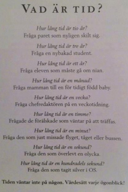 Vad är tid?