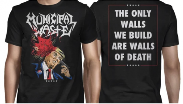 Dump Trump - T-shirt tips - Municipal Waste