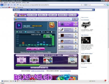 Mitt Bejeweled rekord 192500