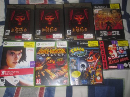 6 nya spel köpta, DIABLO 2 FÖR 9KR