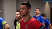eFootball PES - EURO 2020 Portugal vs Italy Full Match Gameplay