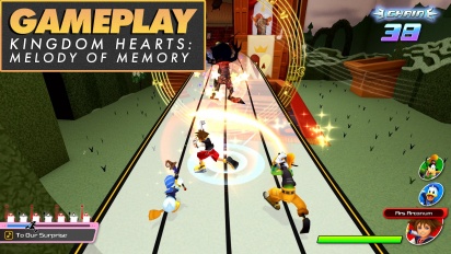 Kingdom Hearts: Melody of Memory - Gameplay